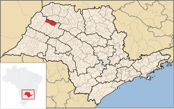 Localização de Santo Antônio do Aracanguá em São Paulo