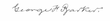 firma de George Frederick Barker