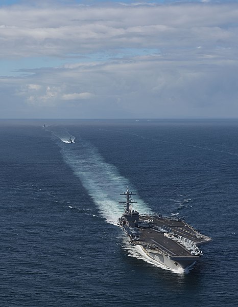 File:Saxon Warrior is a United States and United Kingdom co-hosted carrier strike group exercise that demonstrates interoperability and capability to respond to crises and deter potential threats. (36048026900).jpg