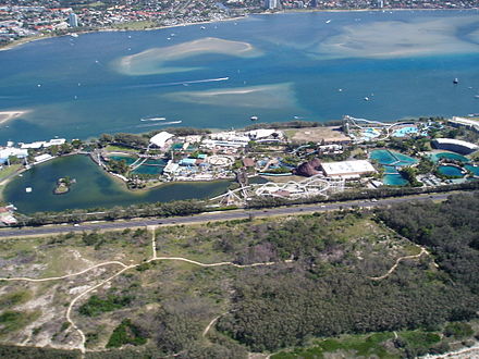 View from the Sea World Helicopter.