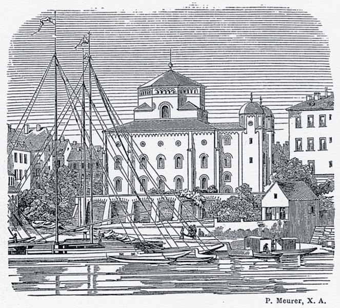 Synagoge - In: Adolph Canzler / Alfred Hauschild / Ludwig Neumann: Die Bauten, technischen und industriellen Anlagen von Dresden. Dresden (Meinhold & Söhne) 1878