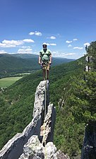 Climbing in Seneca Rocks