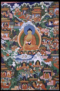 Unknown Shakyamuni Buddha with Avadana Legend Scenes