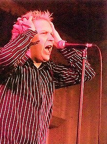 Tim V performing with the band in 2008 Sham 69 2.jpg