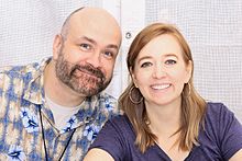 Hale and her husband Dean at the 2016 Texas Book Festival