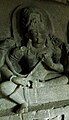 Shiva plays an alapini vina in the Ellora Caves, Cave 21, cropped from a photo by Swapnil Kortikar.jpg