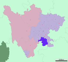 Suddivisioni del Sichuan - Yibin.svg