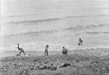 Sikh troops washing their clothes in the surf at Anzac Cove, Gallipoli Peninsula. Sikh Troops at Gallipoli.jpg