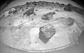One of Sojourner's two front cameras took this image of the Sagan Memorial Station on Sol 6. The lander and its deployed rear ramp are at upper left, while several large rocks appear at center. Sojourner was near the large rock Yogi when this image was taken. Mars Pathfinder is the second in NASA's Discovery program of low-cost spacecraft with highly focused science goals. The Jet Propulsion Laboratory, Pasadena, CA, developed and manages the Mars Pathfinder mission for NASA's Office of Space Science, Washington, D.C. JPL is an operating division of the California Institute of Technology (Caltech). The Imager for Mars Pathfinder (IMP) was developed by the University of Arizona Lunar and Planetary Laboratory under contract to JPL. Peter Smith is the Principal Investigator.
