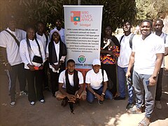 Sortie au village des arts de Dakar avec le groupe de Wikimedia Sénégal