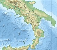 Harta de localizare a sudului Italiei