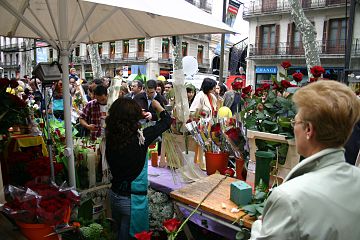 Florist at La Rambla.