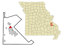 Location of Desloge, Missouri