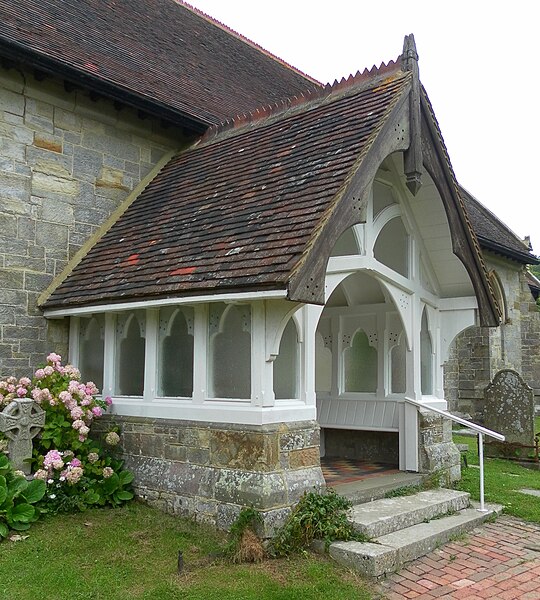 File:St Giles' Church, The Street, Dallington (NHLE Code 1233384) (July 2011) (Entrance Porch) (2).jpg