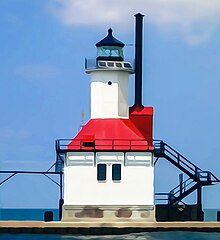 St Joseph North Pier Lights (31046571021).jpg