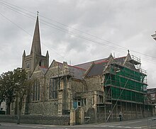 The former St Mark's Church, whose parish was absorbed by St George's. St Mark's Church, Kemptown 01.JPG