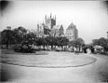St Mary's Cathedral from Hyde Park, Sydney from The Powerhouse Museum Collection.jpg