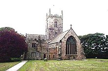 Photograph of the Church of St Michael and All Angels in Houghton-le-Spring, where Wheler was pastor from 1709 until his death