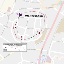 Lageplan der Ortsbefestigung von Wölfersheim