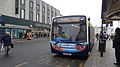 Stagecoach in the South Downs 27649 (GX10 KZB), a Alexander Dennis Enviro300, in Western Road, Brighton, East Sussex on Coastliner route 700.