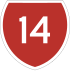 State Highway 14 shield}}