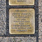 Stumbling block for Grete Pinkus, Poststrasse 16, Freiberg.JPG