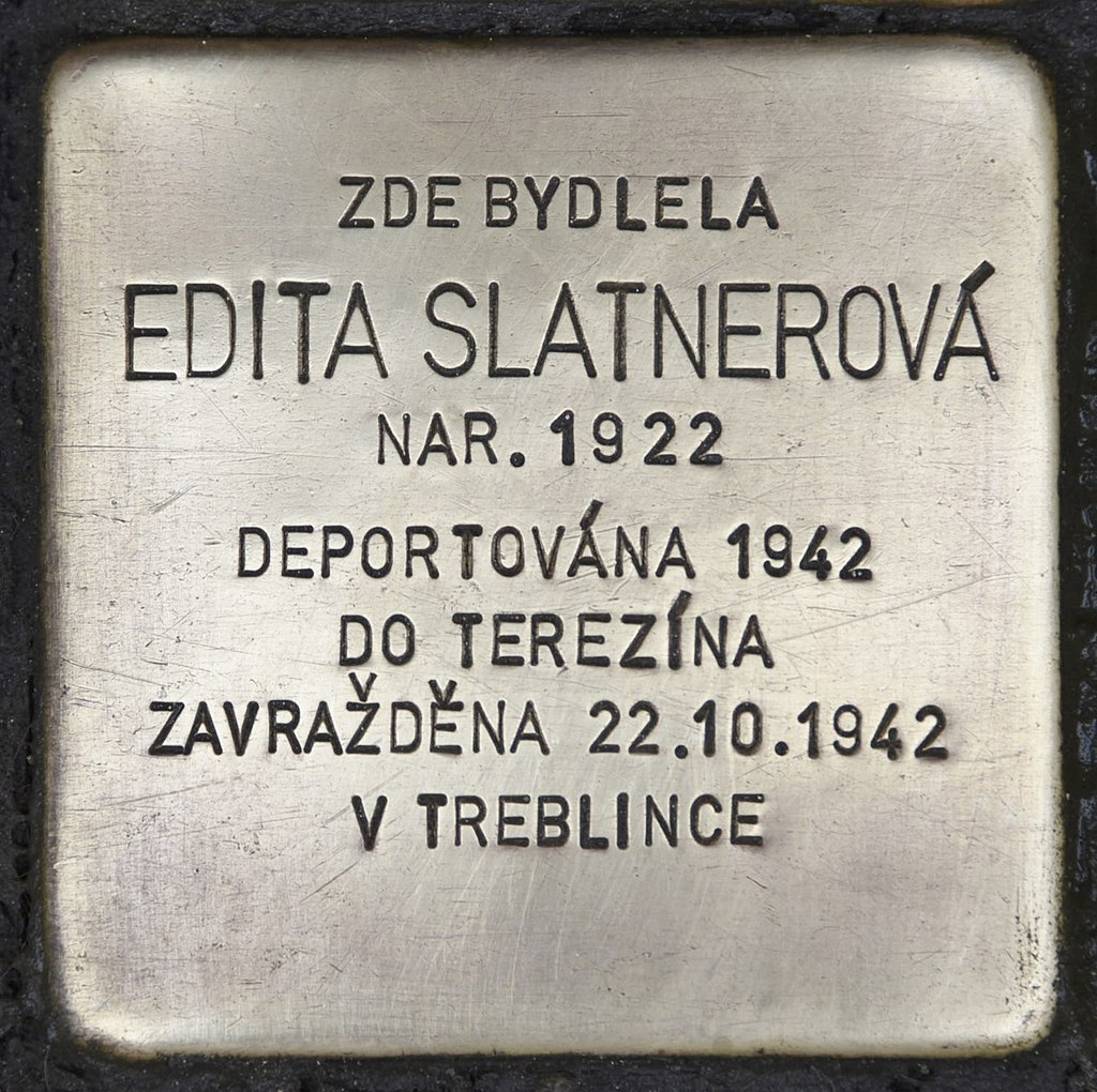 Stolperstein für Edita Slatnerová.JPG