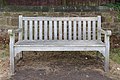 Stuart Sutcliffe memorial bench in St Michael's churchyard, Huyton