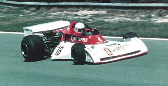 Lunger driving for Surtees at the 1976 British Grand Prix.