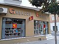 Tabakvendejo en Don Benito, Ekstremaduro, Hispanio.