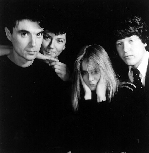 Talking Heads c. 1980. Left to right: David Byrne, Jerry Harrison, Tina Weymouth, Chris Frantz