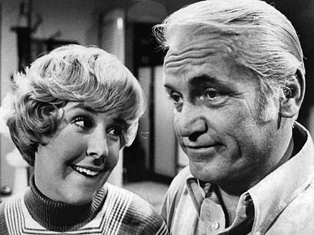 Ted Knight and Georgia Engel on The Mary Tyler Moore Show