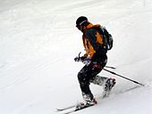 Telemark skier at Mount Stirling cross country ski resort, Victoria Telemark-skier-mt-stirling-1.jpg