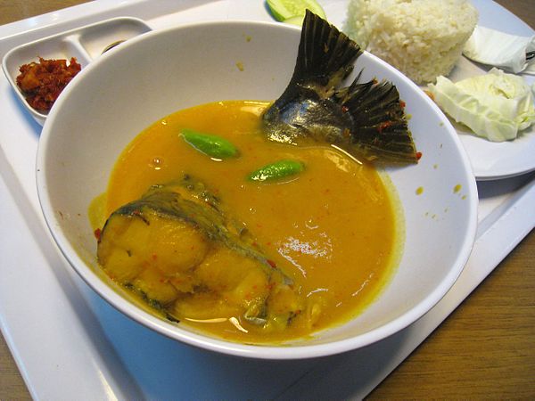 Tempoyak ikan patin, pangasius fish in fermented durian sauce