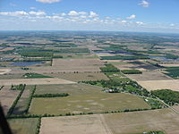 Paysage de la Plaine des Lacs, comté de Seneca (photographie prise en mai).