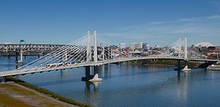 Tilikum Crossing Bridge over the Willamette River, Portland, OR, USA