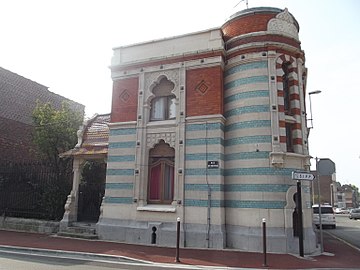 Vestige du Palais Vaissier à Tourcoing.