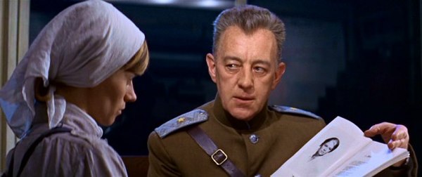 Yevgraf (Alec Guinness, right) with Tanya (Rita Tushingham)