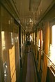 Trans-Siberian railway, August 1989. Passenger getting ready in the morning.