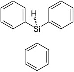 Structural formula of triphenylsilane