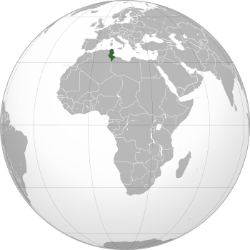 Location of Tunisia