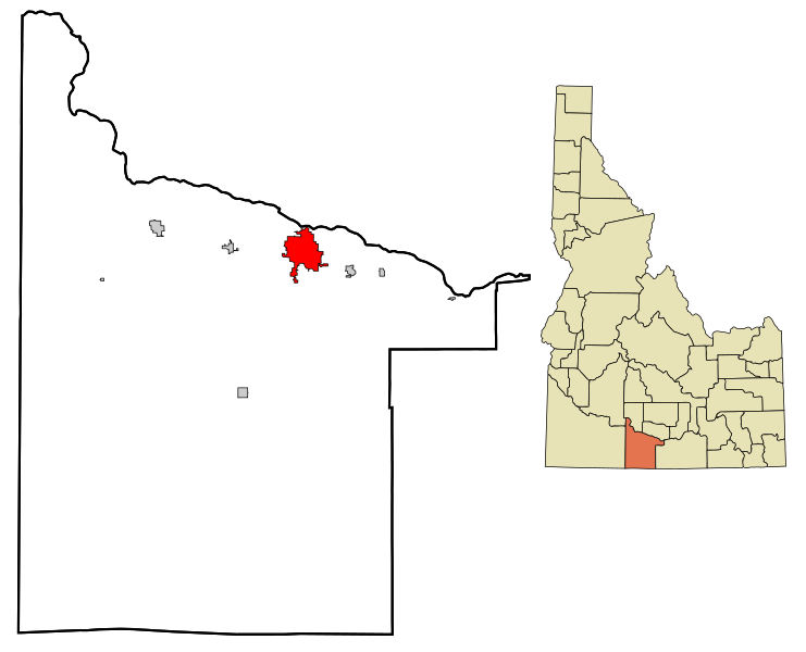 File:Twin Falls County Idaho Incorporated and Unincorporated areas Twin Falls Highlighted.svg