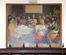 Ultima cena, Lorenzo Sabatini, 1562 ca., Cappella di San Giuseppe della chiesa di San Girolamo alla Certosa