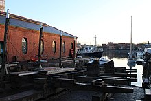 The Patent Slip, built in the 1890s Underfall Yard Slipway.jpg