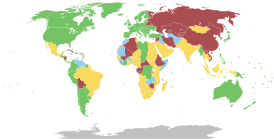 Карта голосования по резолюции:      За      Против      Воздержались      Отсутствовали      Не участники ООН