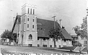 University Congregational Church at the northeast corner of NE 43rd and Brooklyn NE (1910-1952)…