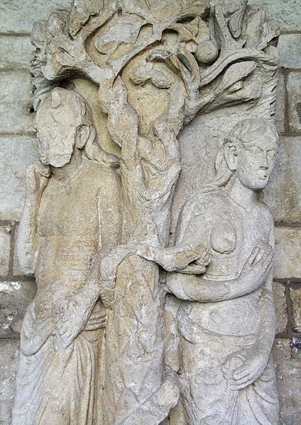 File:Verdun - Cathédrale Notre-Dame - Cloître - Adam et Eve.jpg