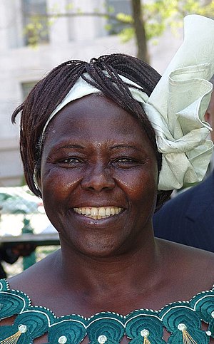 Wangari Maathai: Infancia y educación, Activismo y vida política 1972–1977, Premio Nobel de la Paz 2004