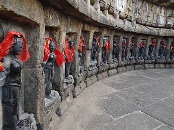 Chausathi Yogini Temple, Hirapur, Odisha, 2012. The yoginis have recently been venerated with the gift of headscarves.