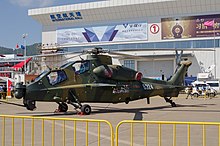 Un Z-10 exposé en 2018.